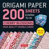 Origami Paper 200 sheets Cherry Blossoms 6" (15 cm): Tuttle Origami Paper: High-Quality Origami Sheets Printed with 12 Different Patterns: ... Sheets ... Colors: Instructions...