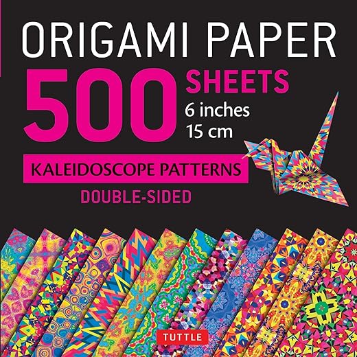 Origami Paper 500 Sheets Kaleidoscope Patterns 6 Inch (15 Cm): Tuttle Origami Paper: Double-Sided Origami Sheets Printed with 12 Different Designs (Instructions for 6 Projects...