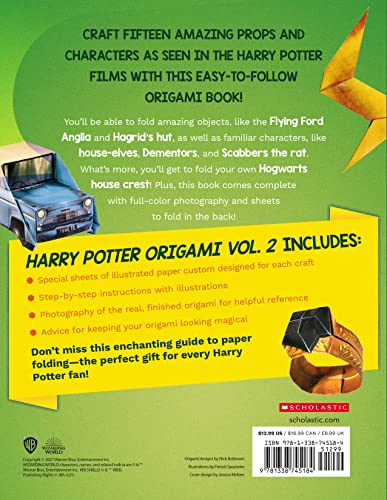 Origami Volume 2: 15 Foldable Crafts Straight from the Wizarding World! (Harry Potter)