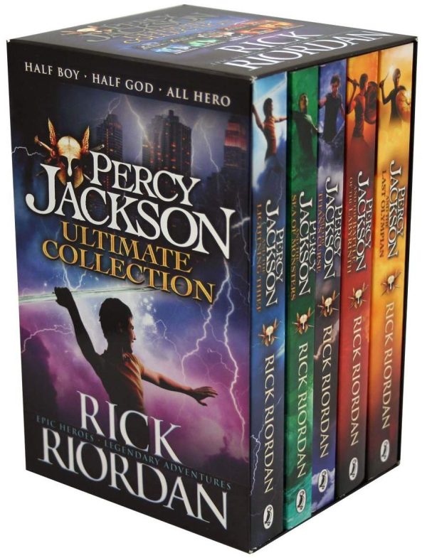 Percy Jackson & The Olympians 5 Children Books Collection Box Set (The Lightning Thief, The Last Olympian, The Titan's Curse, The Sea of Monsters, The Battle of the Labyrinth)
