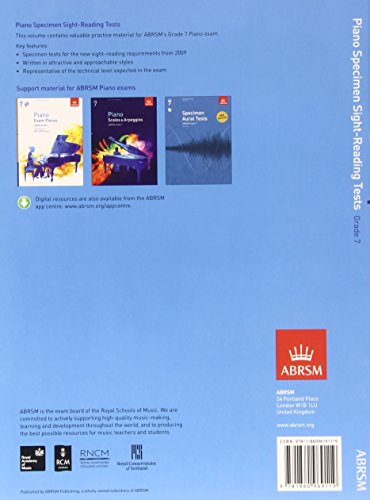 Piano Specimen Sight-Reading Tests, Grade 7 (ABRSM Sight-reading)