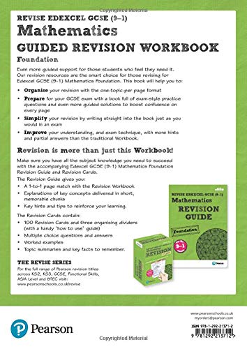 REVISE Edexcel GCSE (9-1) Mathematics Foundation Guided Revision Workbook: for the 2015 specification (REVISE Edexcel GCSE Maths 2015): for home learning, 2022 and 2023...