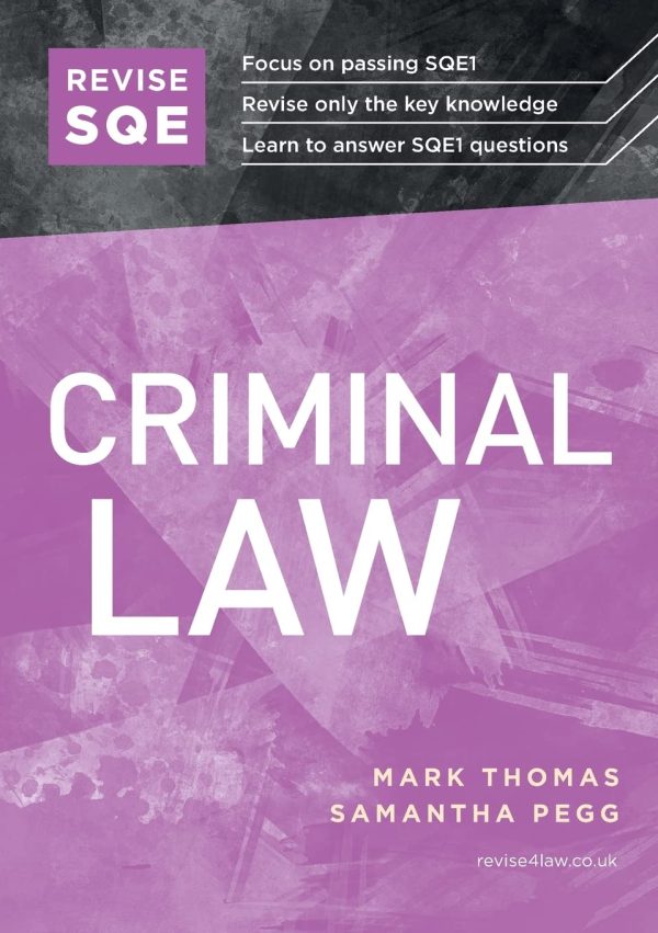 Revise SQE Criminal Law: SQE1 Revision Guide