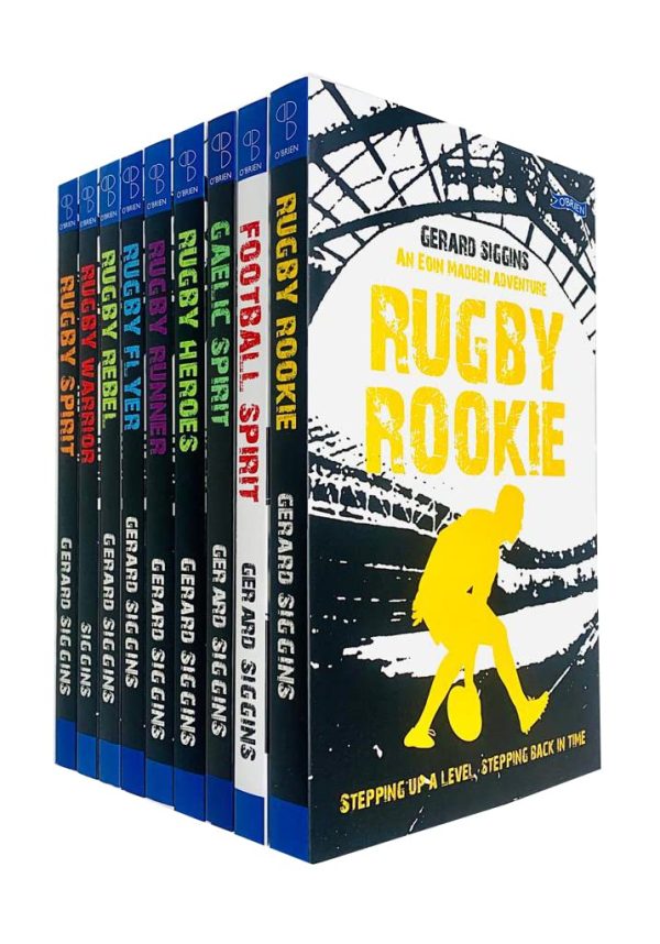 Rugby Spirit Series 9 Books Collection Set By Gerard Siggins (Rugby Rookie, Football Spirit, Gaelic Spirit, Rugby Heroes, Rugby Runner, Rugby Flyer, Rugby Rebel, Rugby Warrior,...