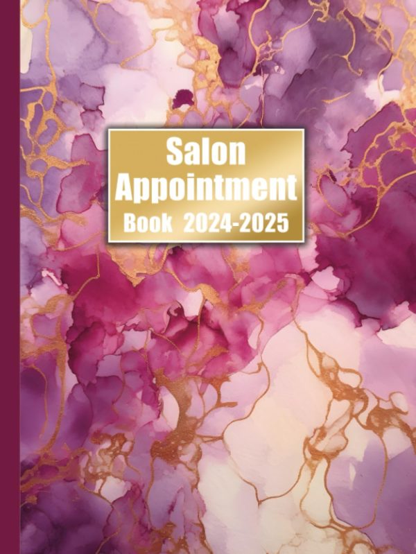 Salon Appointment Book 2024-2025: Daily & Hourly Appointment Book with 15 Minute Increments | To-Do List & Notes Pages | For Hairdressers, Beauty ... - A4 - undated - Marble...