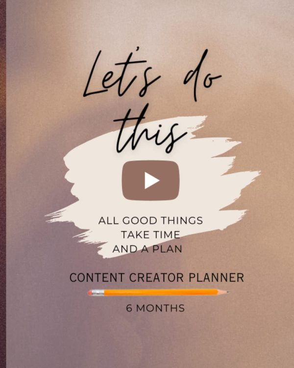 Social Media Content Planner: Youtuber Planner