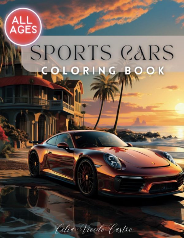 Sports Car Coloring book: Luxury Cars, Supercars