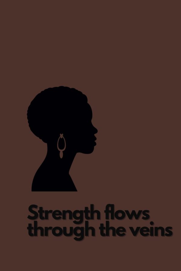 STRENGTH FLOWS THROUGH THE VEINS BLM POSITIVE BLACK WOMAN POWER: STRENGHT POWER AFROAMERICAN WOMAN POWER SQUAD
