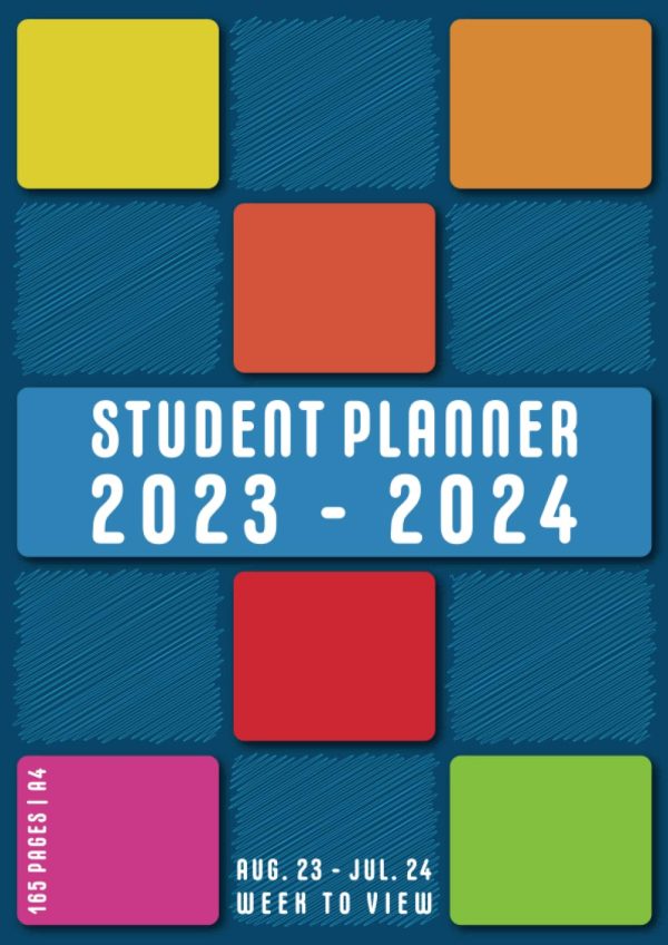 Student Planner 2023-2024: Secondary School A4 Homework Diary UK with Timetable for KS3 KS4 Boys and Girls | Academic Year 23/24 | August to July