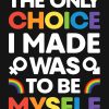 The Only Choice I Made Was To Be Myself: LGBT Pride Lined Notebook, Journal, Organizer, Diary, Composition Notebook, Gifts for LGBT Community and Supporters
