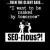 Then The Client Said "I Want To Be Ranked By Tomorrow" SEO-rious?! Keyword Research Logbook: SEO Gift, Keyword SEO Specialist, Notebook SEO Manager, 120 pages, 6x9 inch