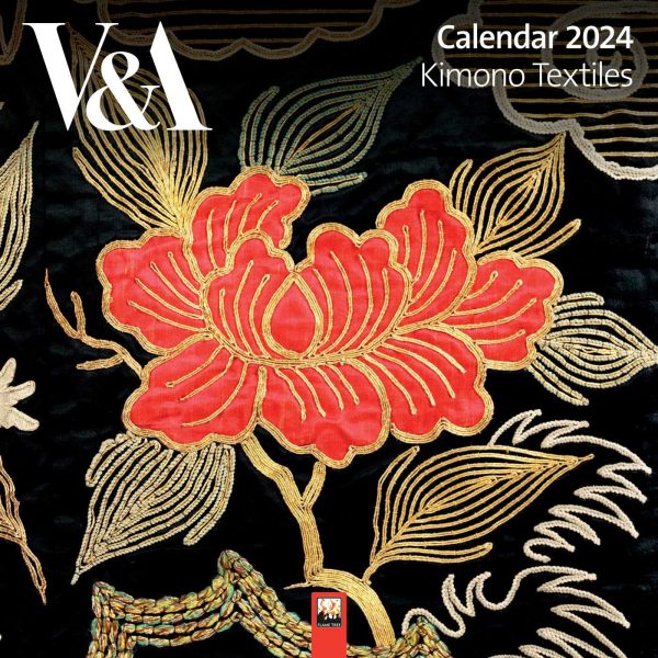 V&A: Kimono Textiles Wall Calendar 2024 (Art Calendar): Original Flame Tree Publishing-Kalender [Kalender]