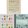 Veg in One Bed, RHS How To Garden When You're New To Gardening, RHS Gardening Through the Year 3 Books Collection Set
