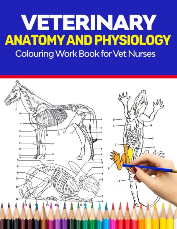 Veterinary Anatomy and Physiology Colouring Work Book For Vet Nurses: The Complete Guide to Learning Veterinary Anatomy - Perfect Gift for Vet Nurses, ... Lovers. Contains...
