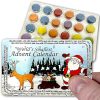 World's Smallest Chocolate Advent Calendar 2023 - A fun pocked sized novelty chocolate bean filled Christmas Advent Calendar for Kids and Adults